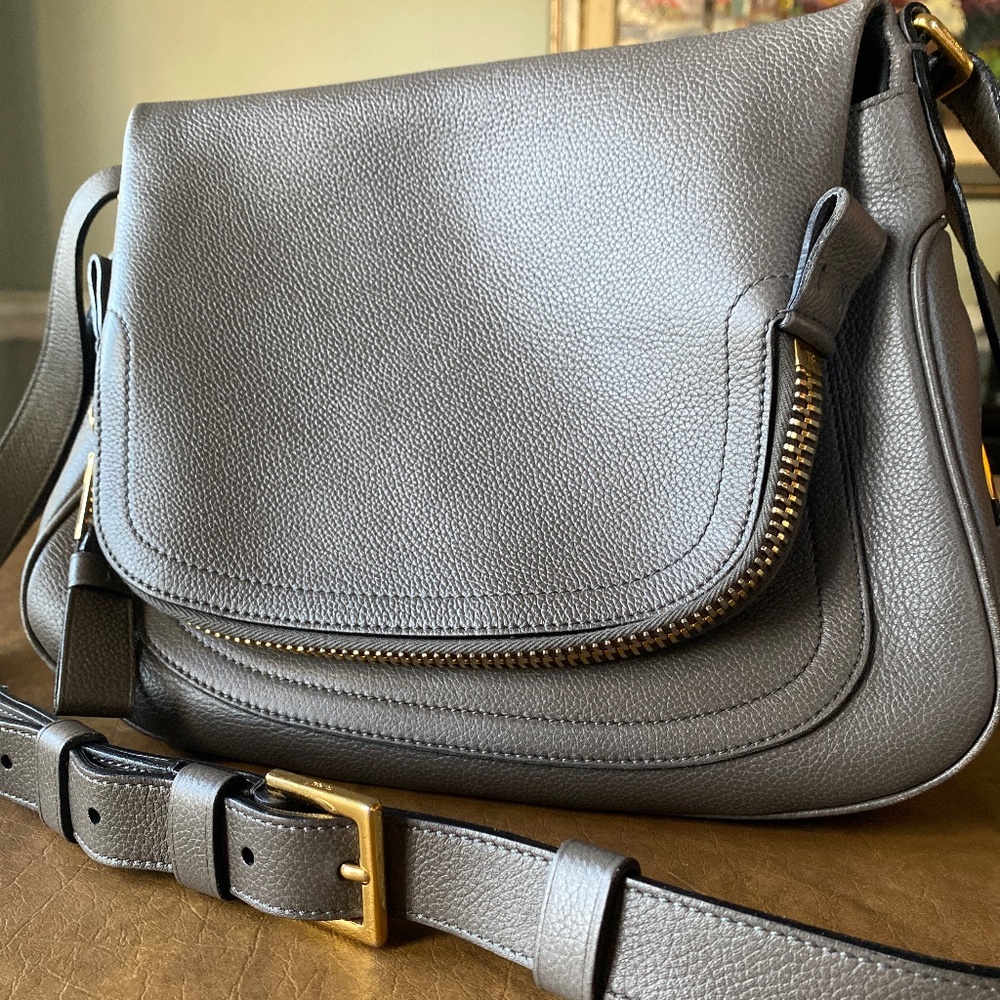 Tom Ford Medium Jennifer Calf Leather Shoulder or Crossbody Bag